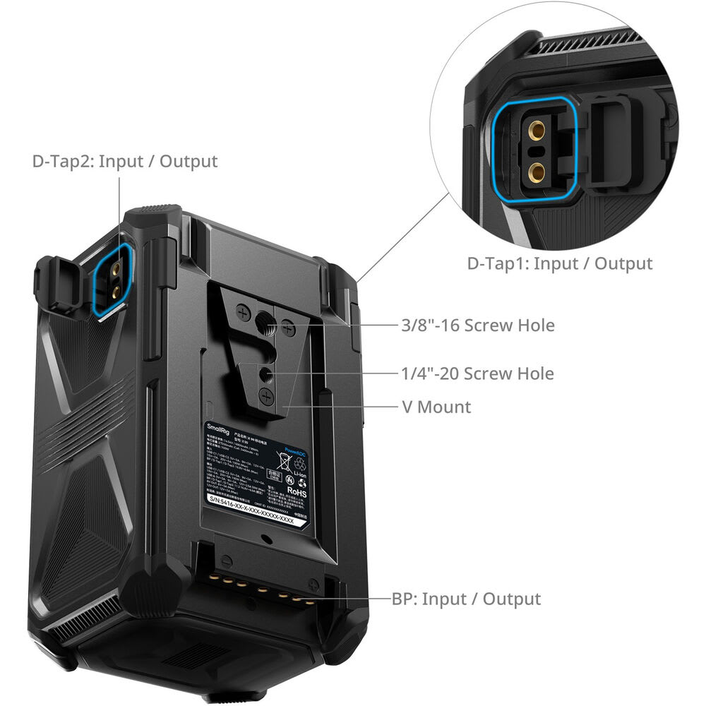 Batería Inteligente V-Mount SmallRig X-Touch Triple-Proof X99 (99Wh)4