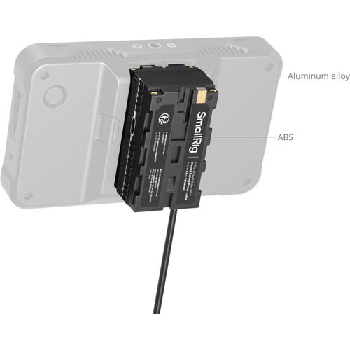 Adaptador de corriente D-Tap a batería simulada NP-F de doble cara5