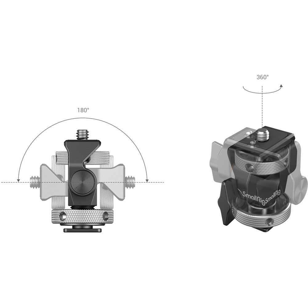 Soporte Ajustable de Monitoreo SmallRig Giratorio e Inclinable con Montura Cold Shoe5