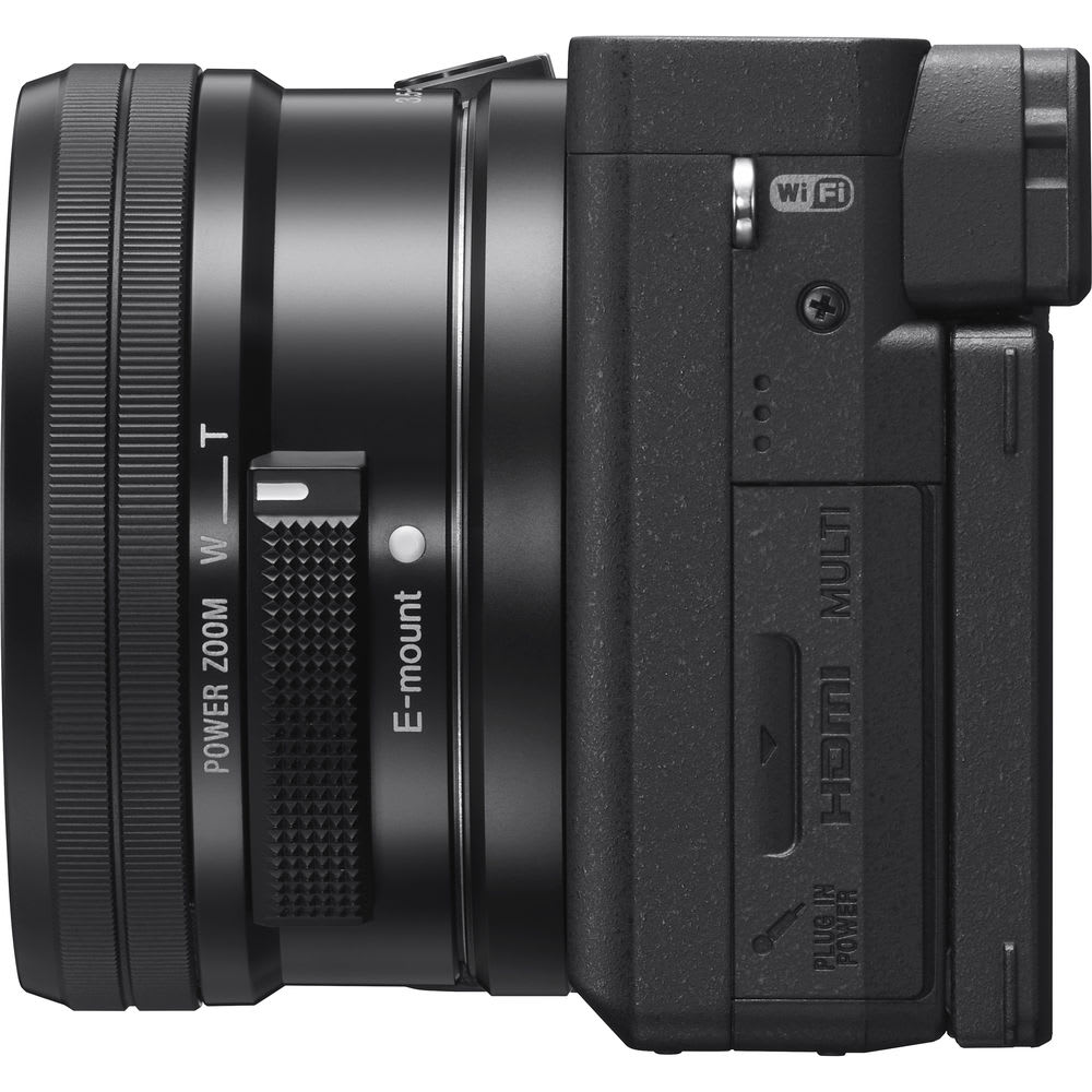Kit de Cámara Alpha a6400 4K con sensor APS-C y lente E PZ 16-50mm F3.5-5.6 OSS6