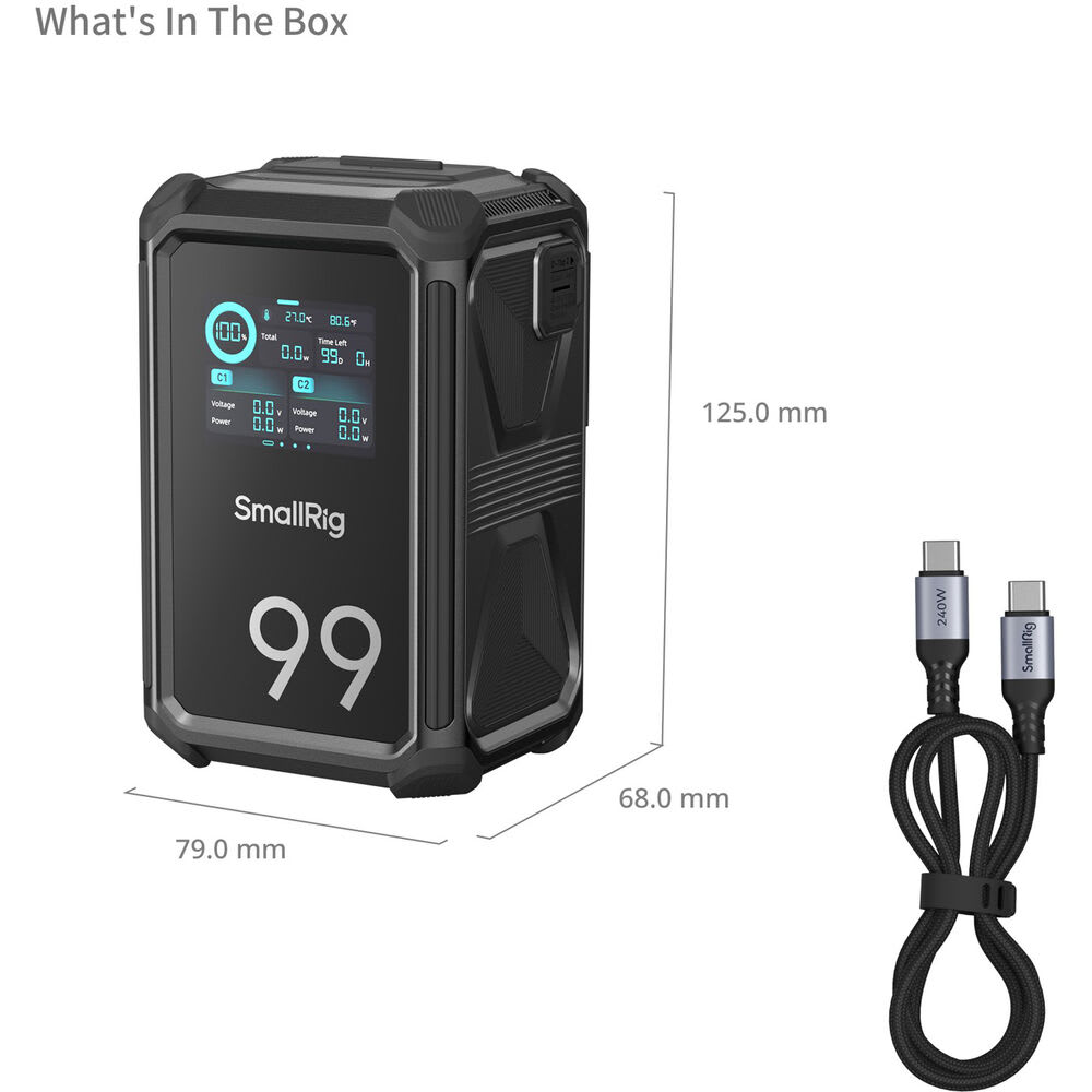 Batería Inteligente V-Mount SmallRig X-Touch Triple-Proof X99 (99Wh)6
