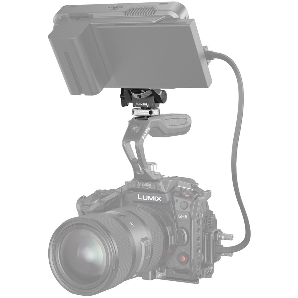 Soporte Ajustable de Monitoreo SmallRig Giratorio e Inclinable con Montura Cold Shoe8