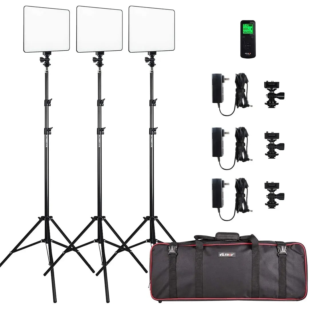 Kit 3 Luces LED VL-200T 30W Dimmable VILTROX1