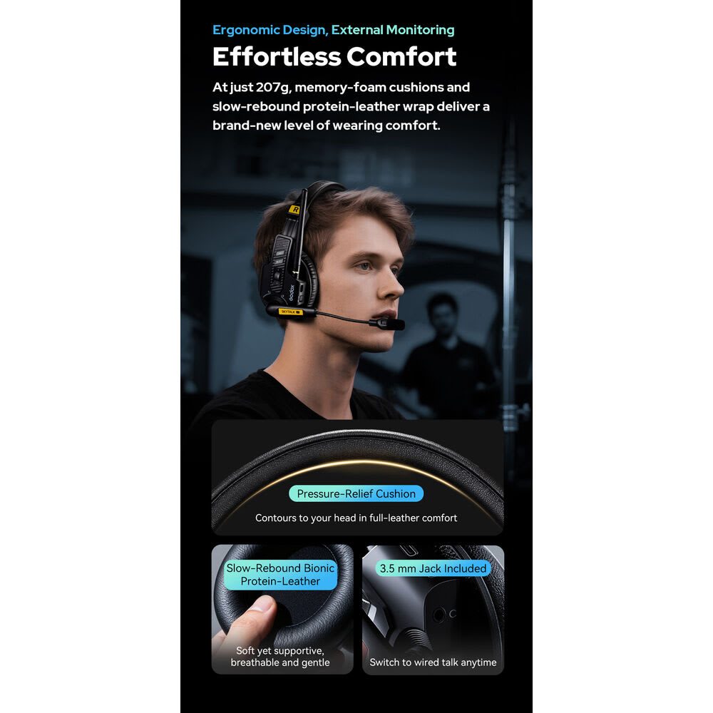 Sistema de Auriculares de Intercomunicación Inalámbrico Full-Duplex para 5 Personas11