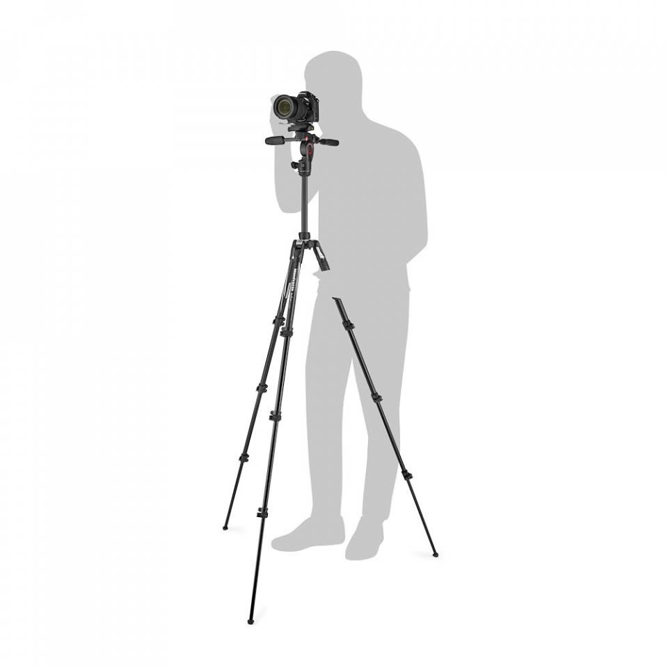 Trípode Manfrotto Befree Live Advanced 3 Vías Negro para Video1
