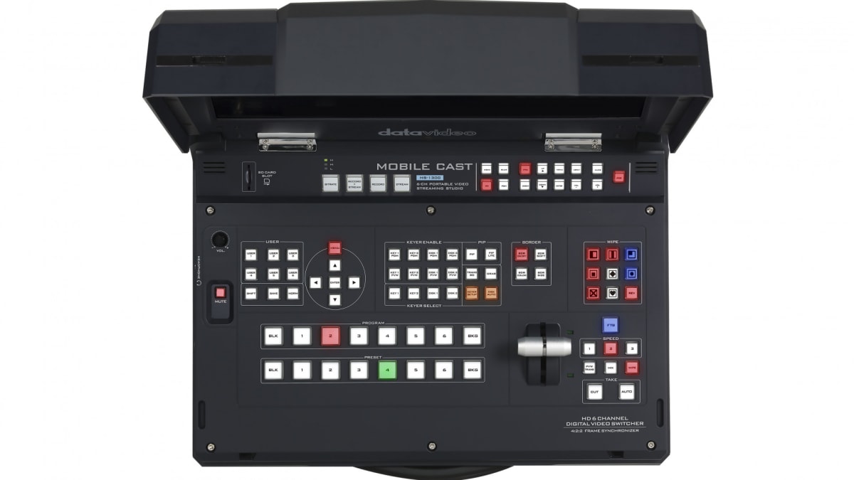 Estudio Portátil de Transmisión de Video HD de 6 Canales (HS-1300)4