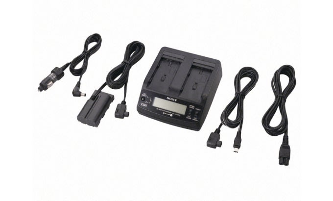 Cargador/adaptador de CA de batería de la serie L SONY1