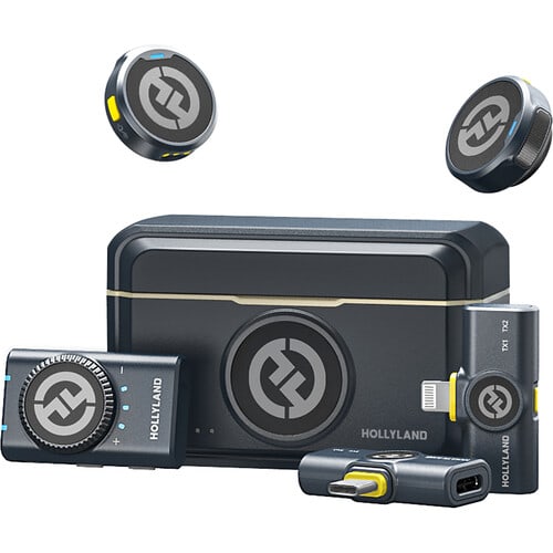 Sistema de microfonía All-in-one Button Lavalier Hollyland1