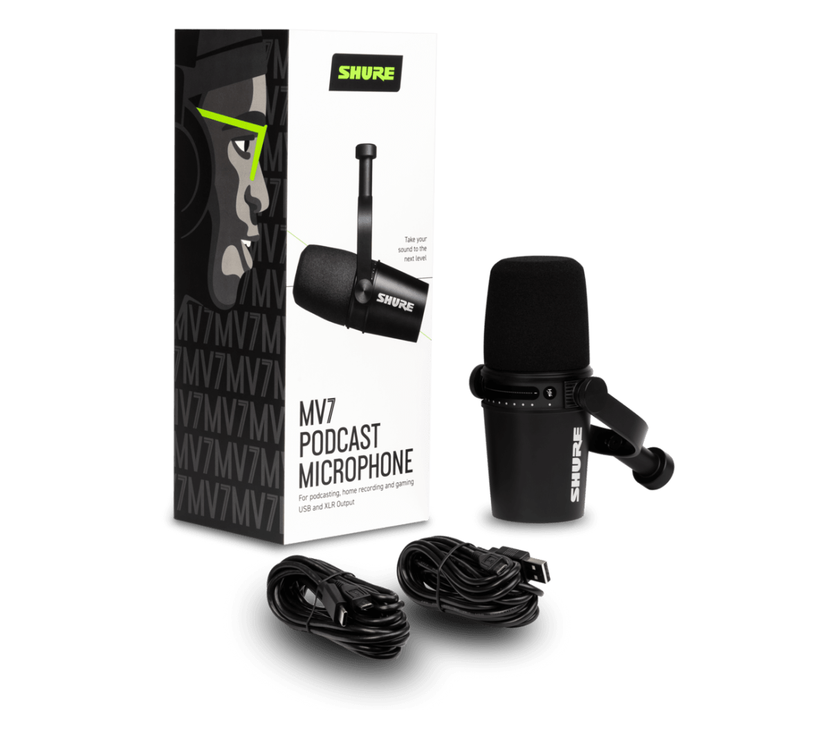 Micrófono para Podcast SHURE MV7 XLR/USB6