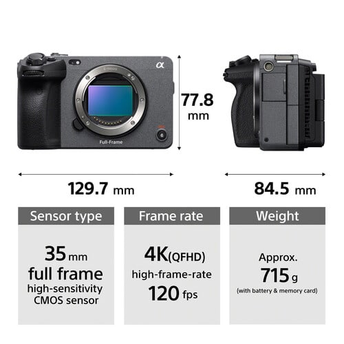 Camara Sony FX3 Cinema Line Full Frame (solo cuerpo)6