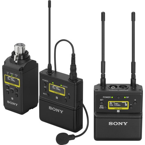 Sistema ENG de audio inalámbrico SONY UWP-D26 Combo set con Plug-On y Lavalier Omni1