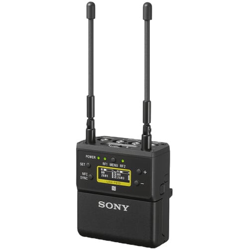 UWP-D27/42 Sistema de audio inalámbrico Dual portátil con montaje a cámara y Lavalier Omni3