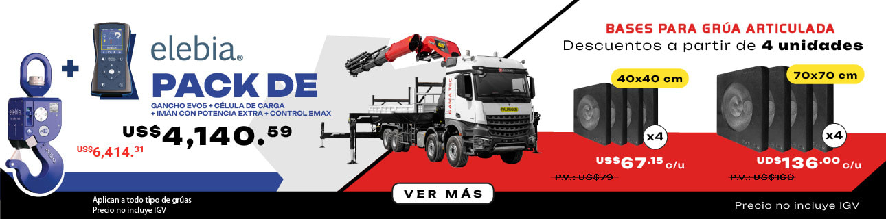 Bases y Ganchos para Grúas