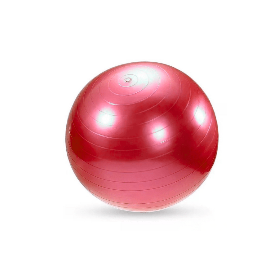 Balon ejercicio pilates ROJO 75cm c/bombin