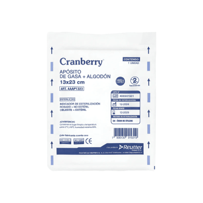 Apósito estéril gasa + algodón 13x23cm1