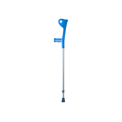 Baston aluminio canadiense codera fija regulable AZUL1