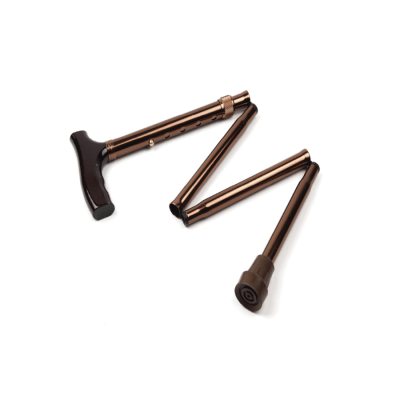 Baston aluminio telescopico plegable cafe regulable G-927L1