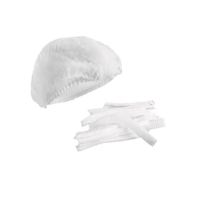 Gorro clip blanco desechable 100und1