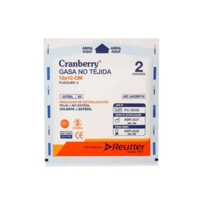 Gasa no tejida estéril 10x10cm1