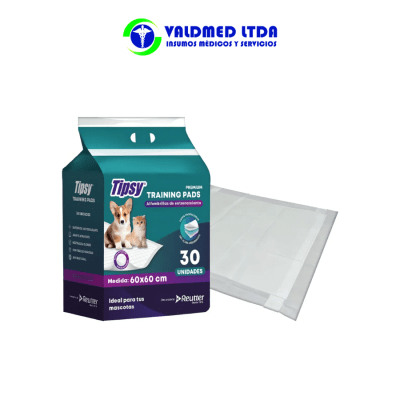 Sabanillas entrenamiento mascotas 60x60cms x 30und3