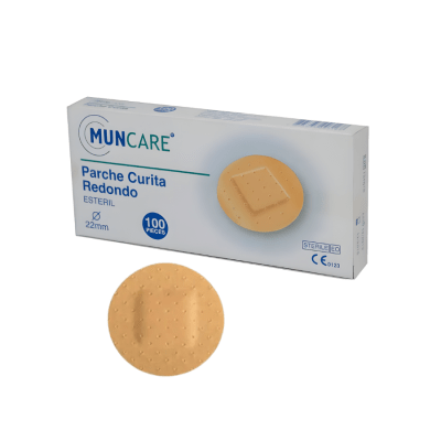 Parche curita redondo estéril 100und1