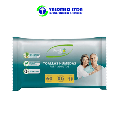 Toallas Húmedas Aloe Vera XL 60und1
