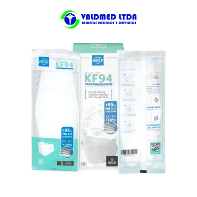 Mascarilla KF94 blanca 10und1