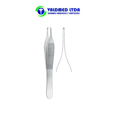 Pinza Adson c/dientes 12cm1