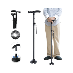 Bastón plegable con luz