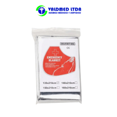Manta térmica emergencia aluminio frio- calor 130x210cm
