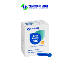 Lancetas estéril desechable glucosa x 100 unidades 30G