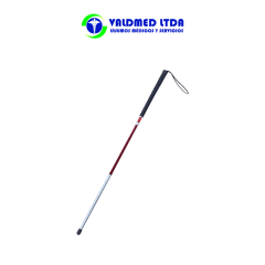 Baston aluminio discapacidad visual no vidente plegable 140cm