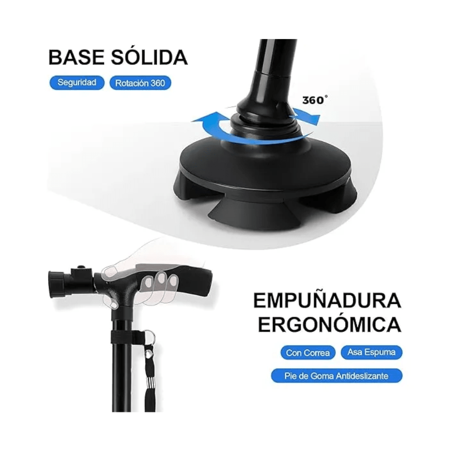 Bastón plegable con luz1