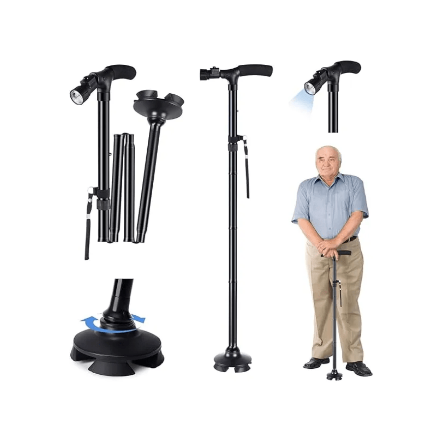 Bastón plegable con luz3