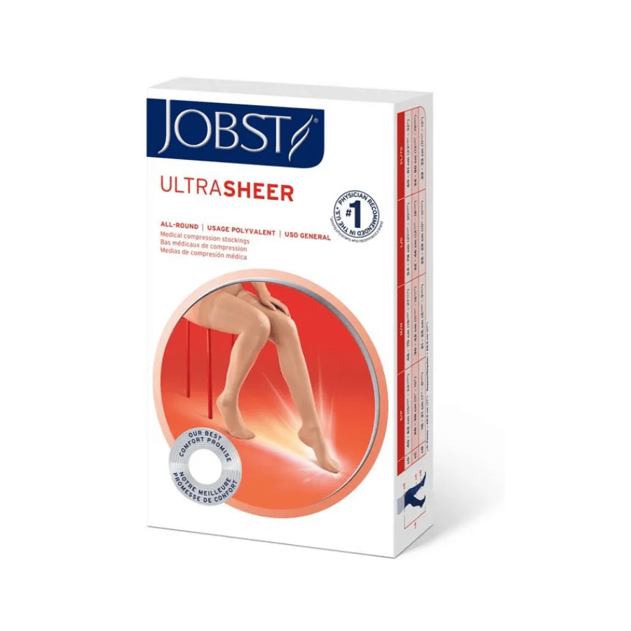 Calcetín Ultrasheer Dama 30-40mmhg XL miel s/n punta2