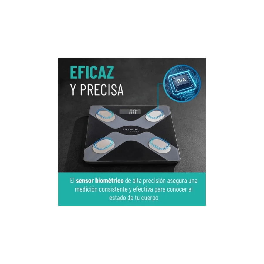 Balanza digital con Bluetooth inteligente IMC 28x28cms4
