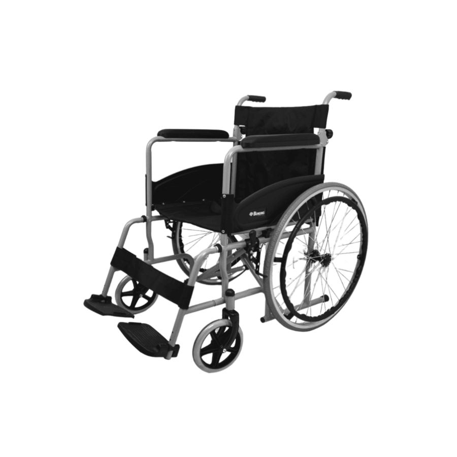 Silla de Rueda Adulto standard 3.0 plegable acero importado SRA-3746 Blu4