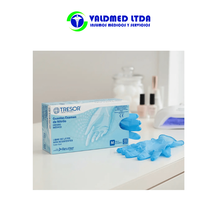 Guante nitrilo azul 100 unidades3