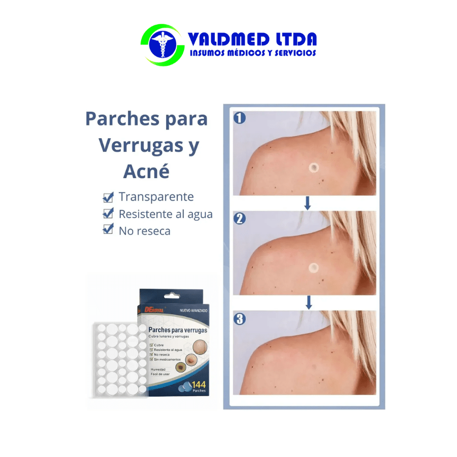 Parches para verrugas 144und2