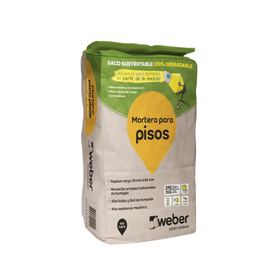 MORTERO PARA PISO SACO 25 KG WEBER