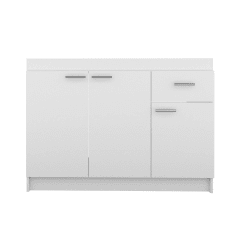 MUEBLE LAVAPLATO MELAMINA BLANCA 1.20CM CAJON DERECHO