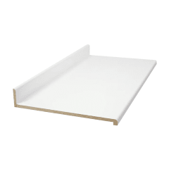 CUBIERTA POSTFORMADA MESON CON RESPALDO 180° BLANCO MATE 18MM 50X100CM