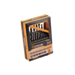 JGO DE BROCAS HELICOIDALES HSS DE 19 PCS HOTECHE