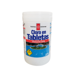 CLORO TABLETA 1 KG (TABLETA 200 G) QUÍMICA UNIVERSAL