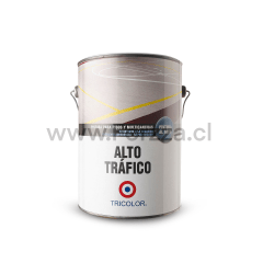 PINTURA ALTOTRAFICO BASE DE AGUA COLOR BLANCO 1GL MARCA TRICOLOR
