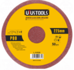 DISCO LIJA CON VELCRO 50UN/SET 225MM#60 LIV960