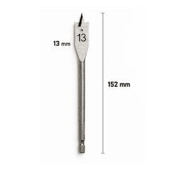 BROCA MADERA PLANA 1-1/2 (300UN) BCP112