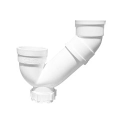 CODO P U-PVC BLANCO 50MM FORZZA
