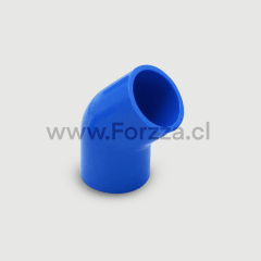 CODO 45? U-PVC AZUL FORZZA 25MM