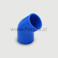 CODO 45? U-PVC AZUL FORZZA 40MM